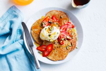 Banana Oat Blender Pancakes