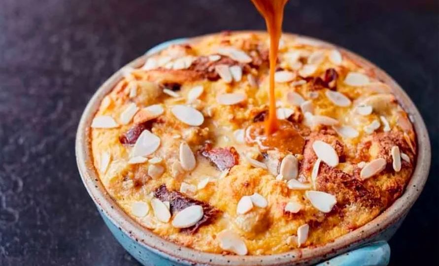 Banana Panettone Pudding