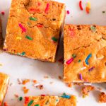 Birthday Cake Blondies