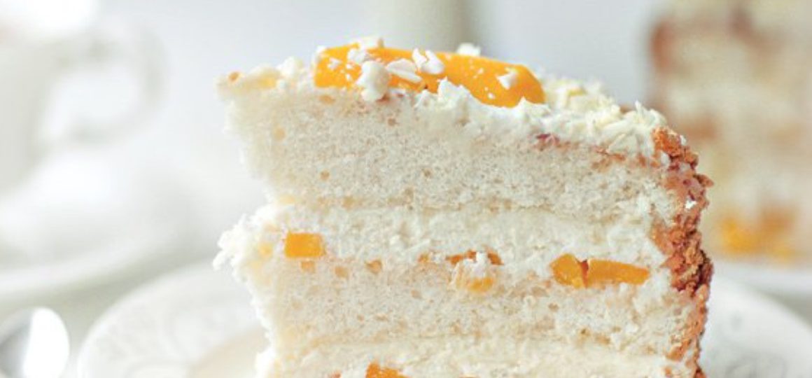 Birthday Peach Cake