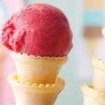 Blackcurrant Sorbet with Lemon Balm