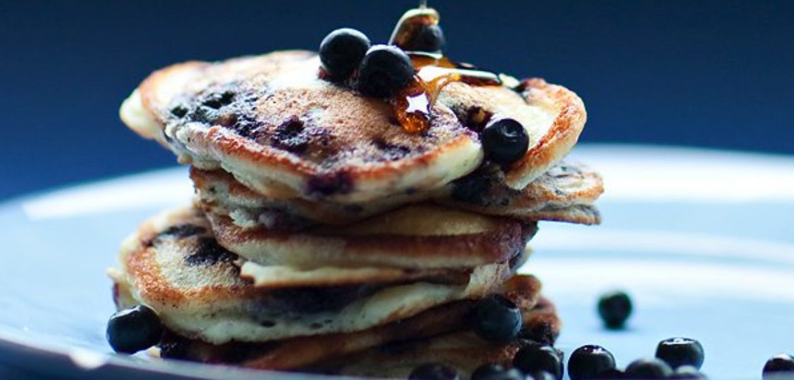 Blueberry pancakes