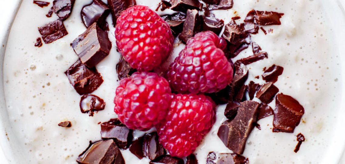 Bounty Oatmeal with Raspberries