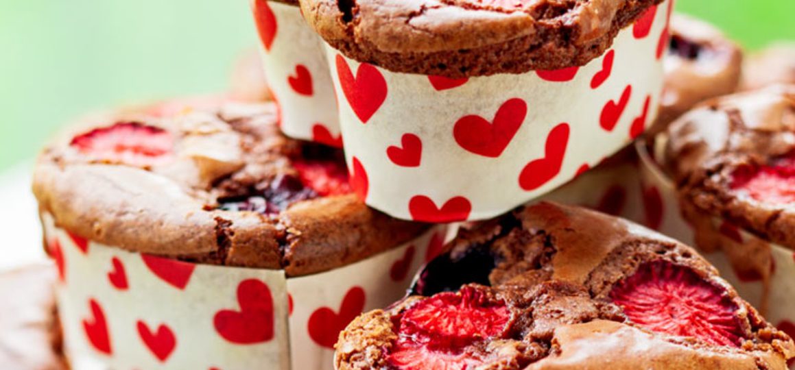 Brownie Cupcakes with Fruits