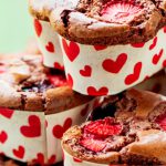 Brownie Cupcakes with Fruits