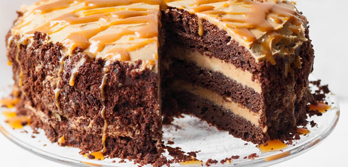 Brownie Peanut Butter Cake