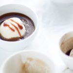 Cafe affogato - coffee with ice cream