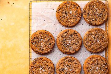 Caramelised Honey & Tahini Cookies