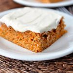 Carrot Sheet Cake with Cream Cheese Whip