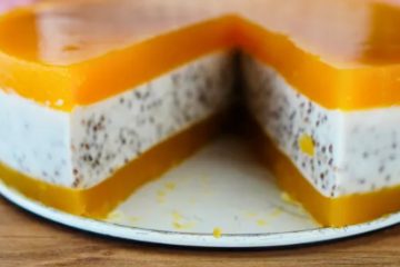 Chilled Mango and Chia Seed Cheesecake