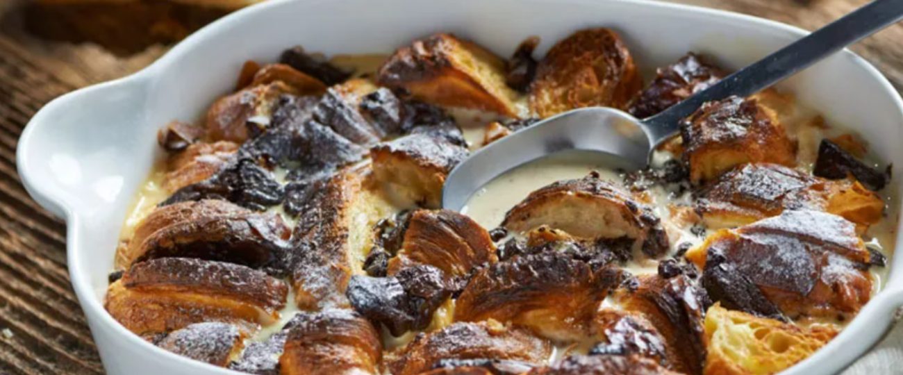 Chocolate Croissant Pudding