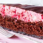 Chocolate cake with raspberry mousse