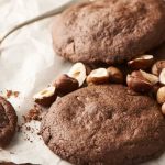Chocolate cookies with caramel filling