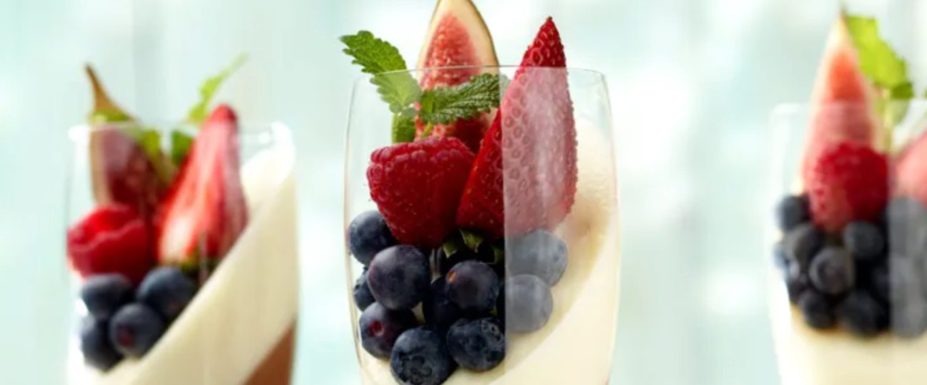 Chocolate rainbow with fresh fruit