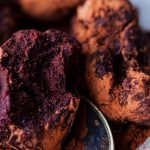 Chocolate truffles with coffee flavor