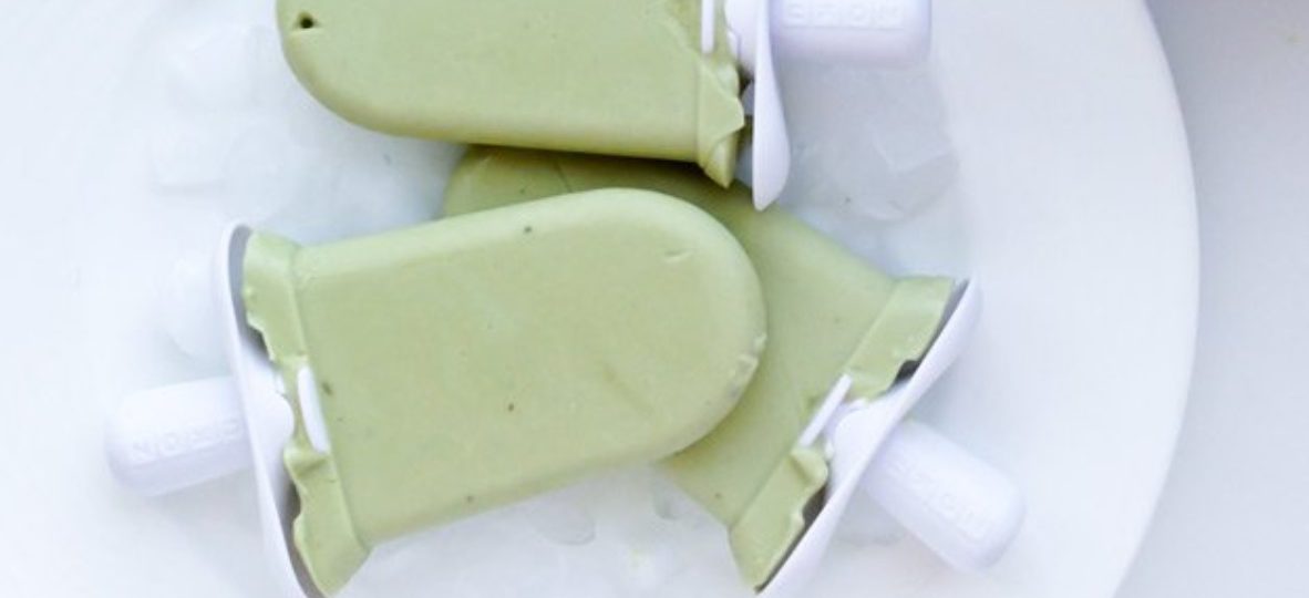 Coconut Ice Cream with Green Tea