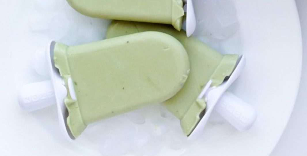 Coconut Ice Cream with Green Tea