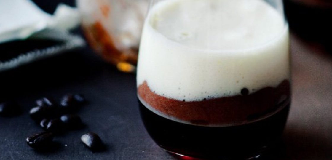 Coffee Jellies with White and Dark Chocolate Mousse