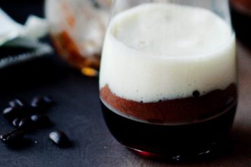 Coffee Jellies with White and Dark Chocolate Mousse