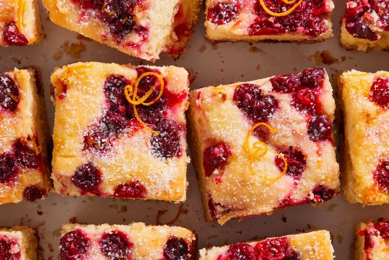Cranberry Mimosa Breakfast Cake
