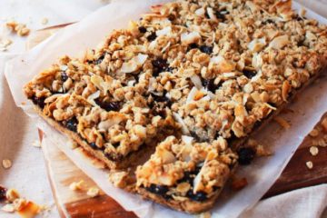 Cranberry and Oat Slice
