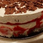 Cranberry ice cream swirl cake