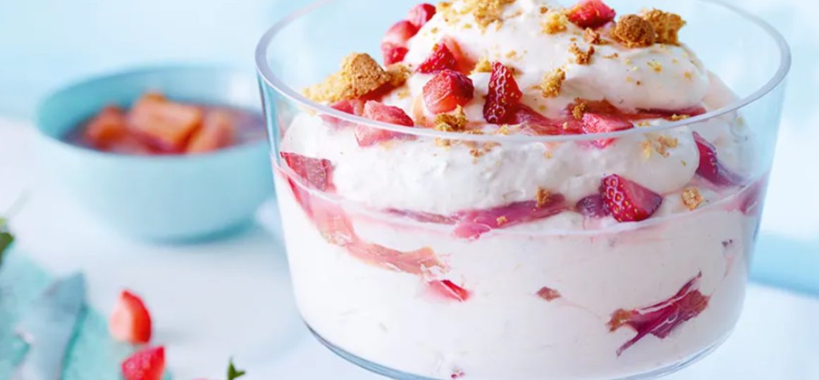 Cream Cheese with Strawberries and Rhubarb