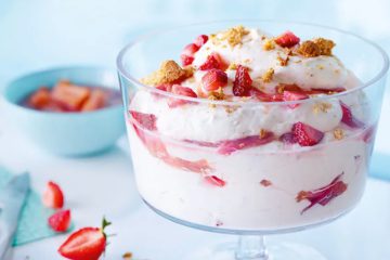 Cream Cheese with Strawberries and Rhubarb