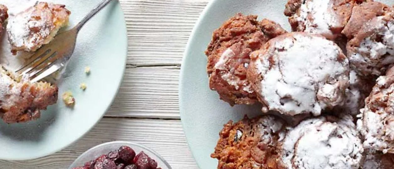 Doughnuts with Apples and Cranberries
