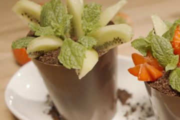 Edible Chocolate Flower Pots