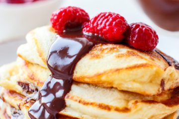 Fluffy Chocolate Chip Pancakes