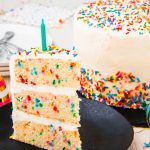 Fluffy Confetti Birthday Cake