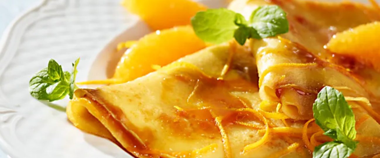 French Crepes Suzette with Oranges