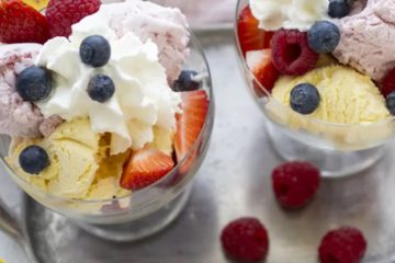 Fruit Ice Cream Dessert