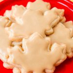Glazed Maple Shortbread Cookies