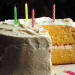 Golden Vanilla Birthday Cake