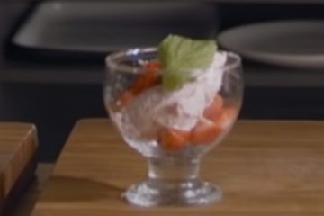 Homemade Strawberry-Rhubarb Ice Cream
