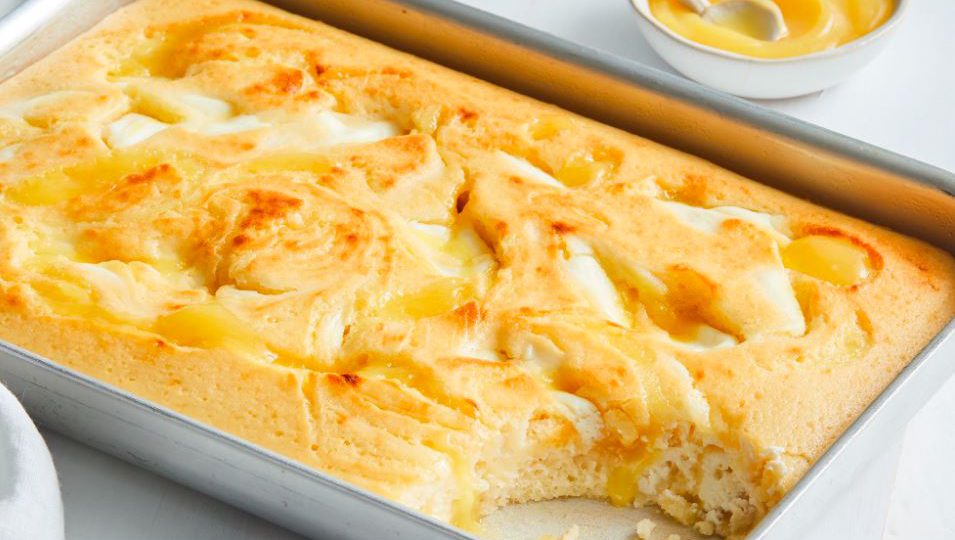 Lemon Ricotta Tray Cake