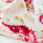 Meringue Cake with Raspberries