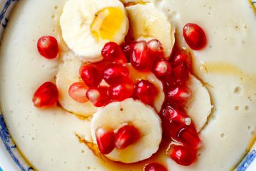 Millet Pudding with Peanut Butter and Maple Syrup