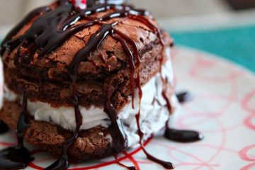 Mini Stacked Ice Cream Birthday Cakes