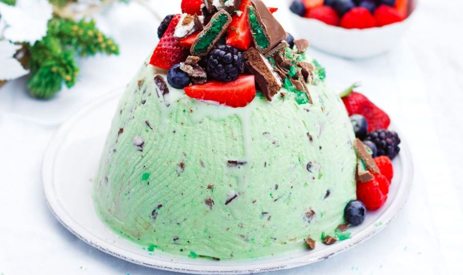 Mint Ice Cream Bombe