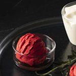 Molecular Cuisine - Tomato Soup Ice Cream and Cheese Foam