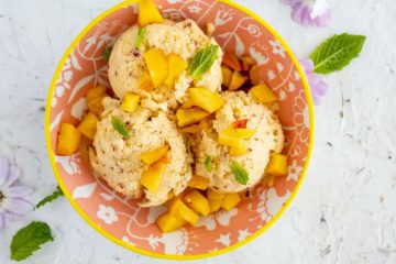 Nectarine Cheesecake Ice Cream