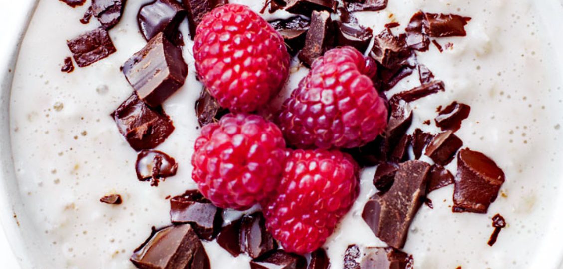 Oatmeal Bounty with Raspberries