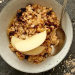 Oatmeal with Grated Apple and Dried Plums