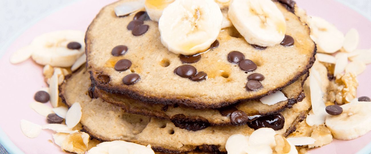 Pancakes with Chocolate and Bananas