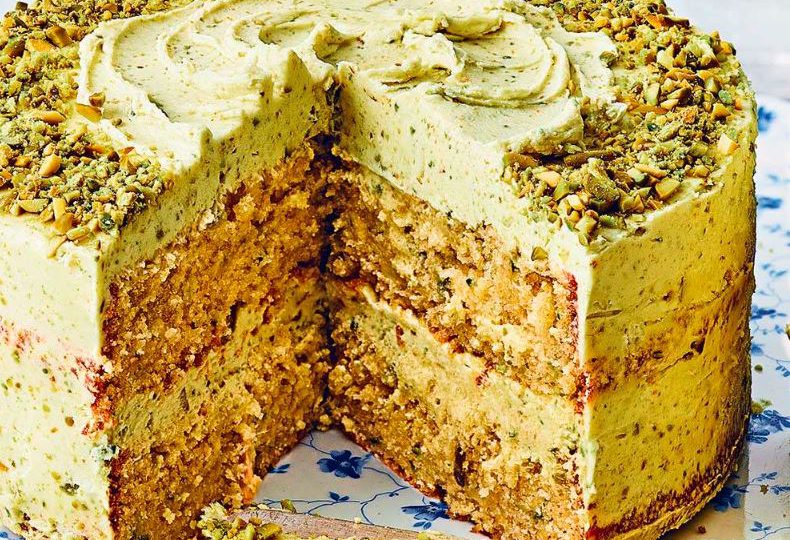 Pistachio, Courgette & Lemon Cake