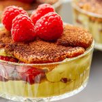 Pistachio Tiramisu with Raspberries