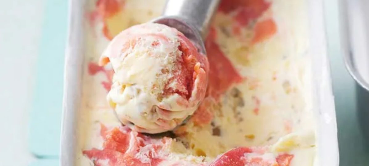 Plum-Walnut Ice Cream with Honey